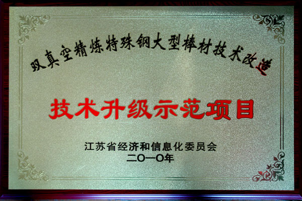 雙真空精煉特殊鋼大型棒材技術改造 技術升級示范項目