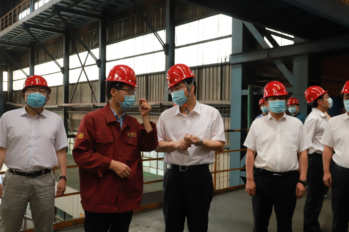 淮安市委副書記、代市長史志軍來淮鋼調(diào)研